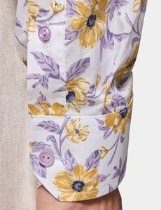 Slim Fit Lilac & Yellow Floral Curtis Shirt