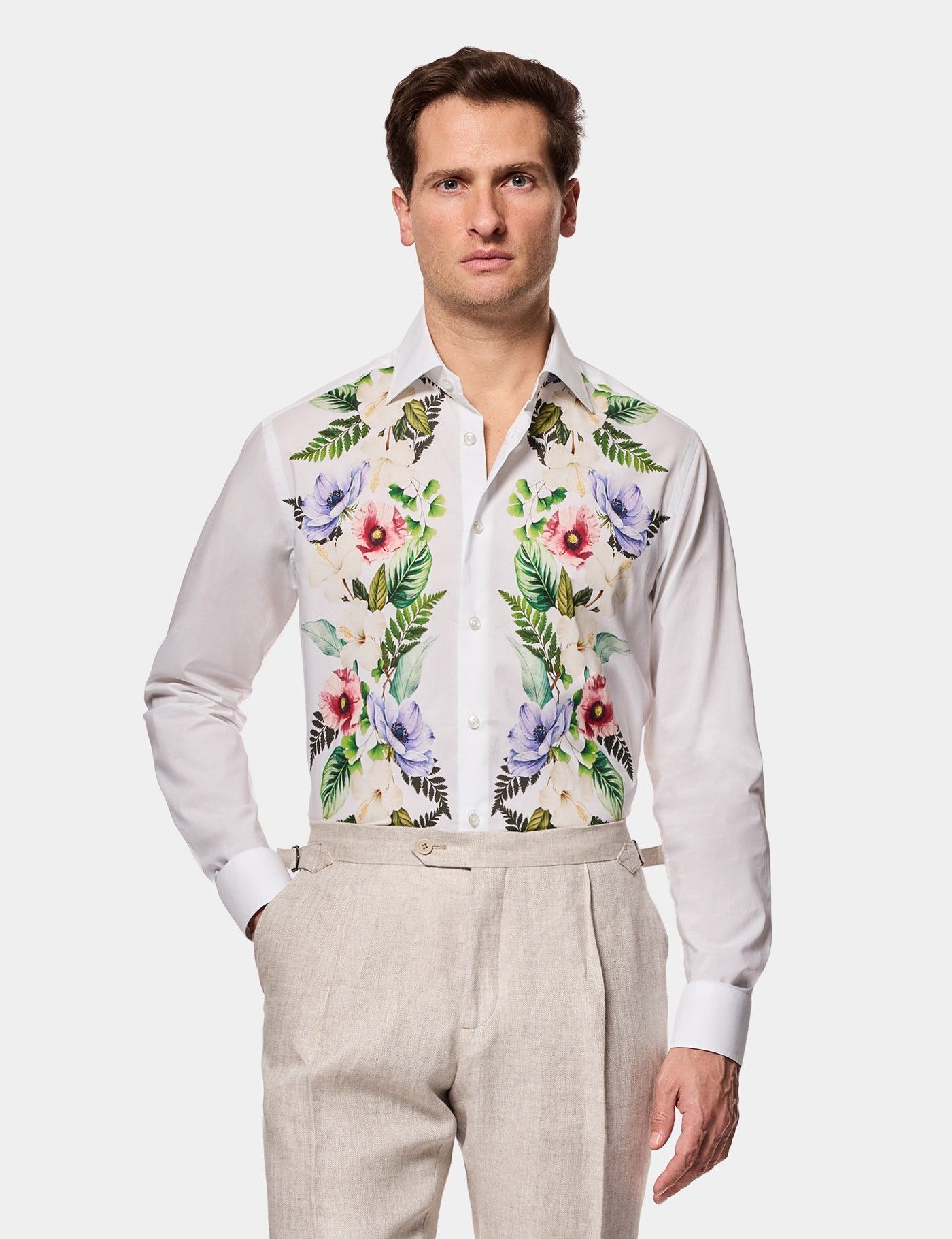 slim fit dress slacks Lenox Dress Shirt Classic Fit
