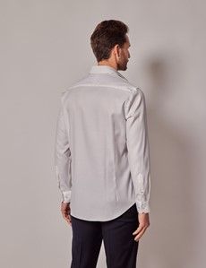 Slim Fit White Curtis Shirt - Contrast Detail