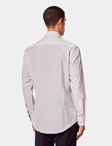 Slim Fit White Curtis Shirt - Contrast Detail