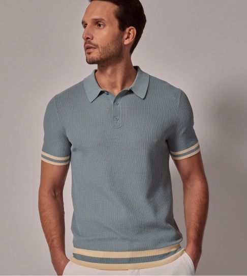 Men s Button Through Polo Shirts Hawes Curtis