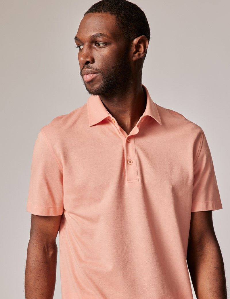 Polo coral hombre on sale