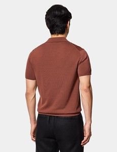Tobacco Premium Knit Polo Shirt
