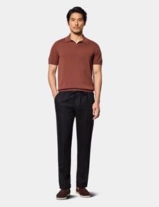Tobacco Premium Knit Polo Shirt
