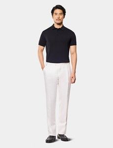 Black Premium Knitted Polo Shirt