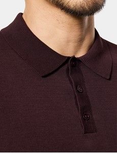 Chestnut Brown Premium Knitted Polo Shirt