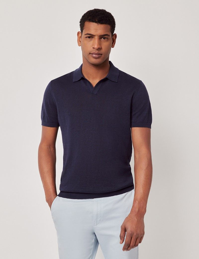 トップス POLO REMAKE OPEN COLLAR SHIRT Open Collar Sweater Polo - Blue | Levi's® US