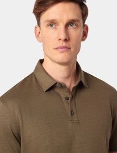 Slim Fit Green Polo Shirt