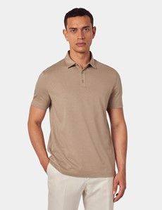 Slim Fit Beige Polo Shirt