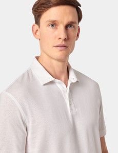 Slim Fit White Polo Shirt