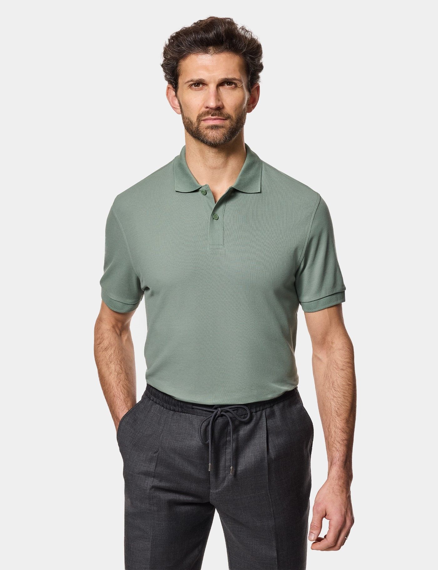 Men's Cotton Polo Shirts | Men's Shirts - Hawes & Curtis