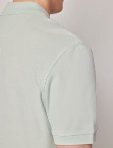 Light Green Mercerised Cotton Polo Shirt - Short Sleeve-preview4