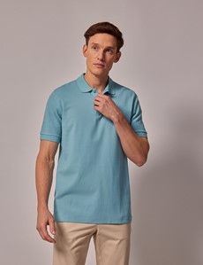 Slim Fit Light Teal Polo Shirt-preview2
