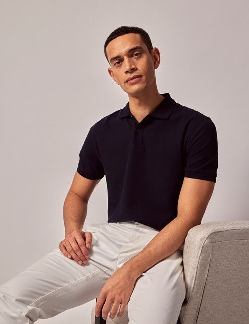 Men's Cotton Polo Shirts | Men's Shirts - Hawes & Curtis