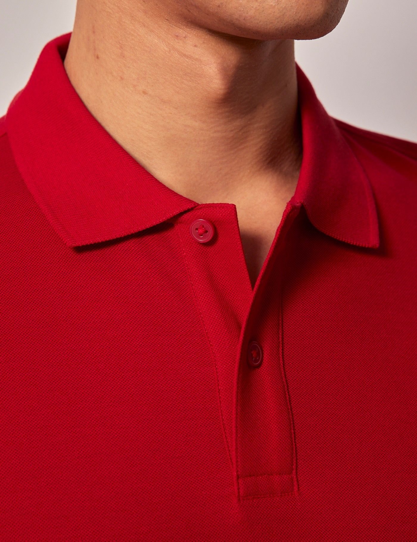 Slim Fit Red Polo Shirt-preview