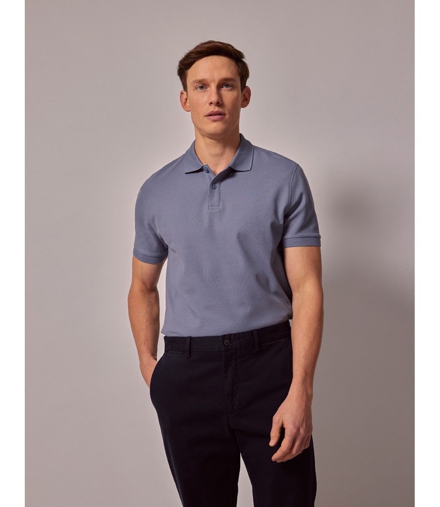 【SUNSEA】 Small-Polo 22ss Mens-Heather-Geo-Print-Golf-