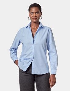 Relaxed Fit Light Blue Washed Oxford Shirt