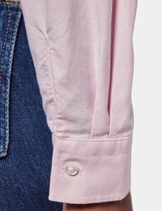 Relaxed Fit Pink Washed Oxford Shirt