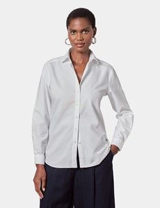 Relaxed Fit White Washed Oxford Shirt