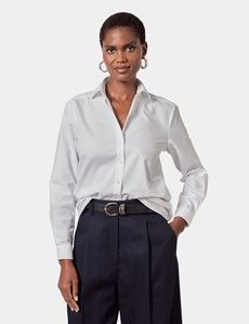 Relaxed Fit White Washed Oxford Shirt