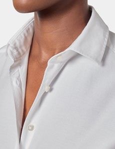 Relaxed Fit White Washed Oxford Shirt