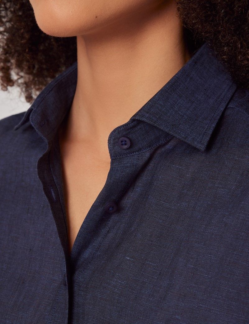 Relaxed Fit Navy Shirt-preview