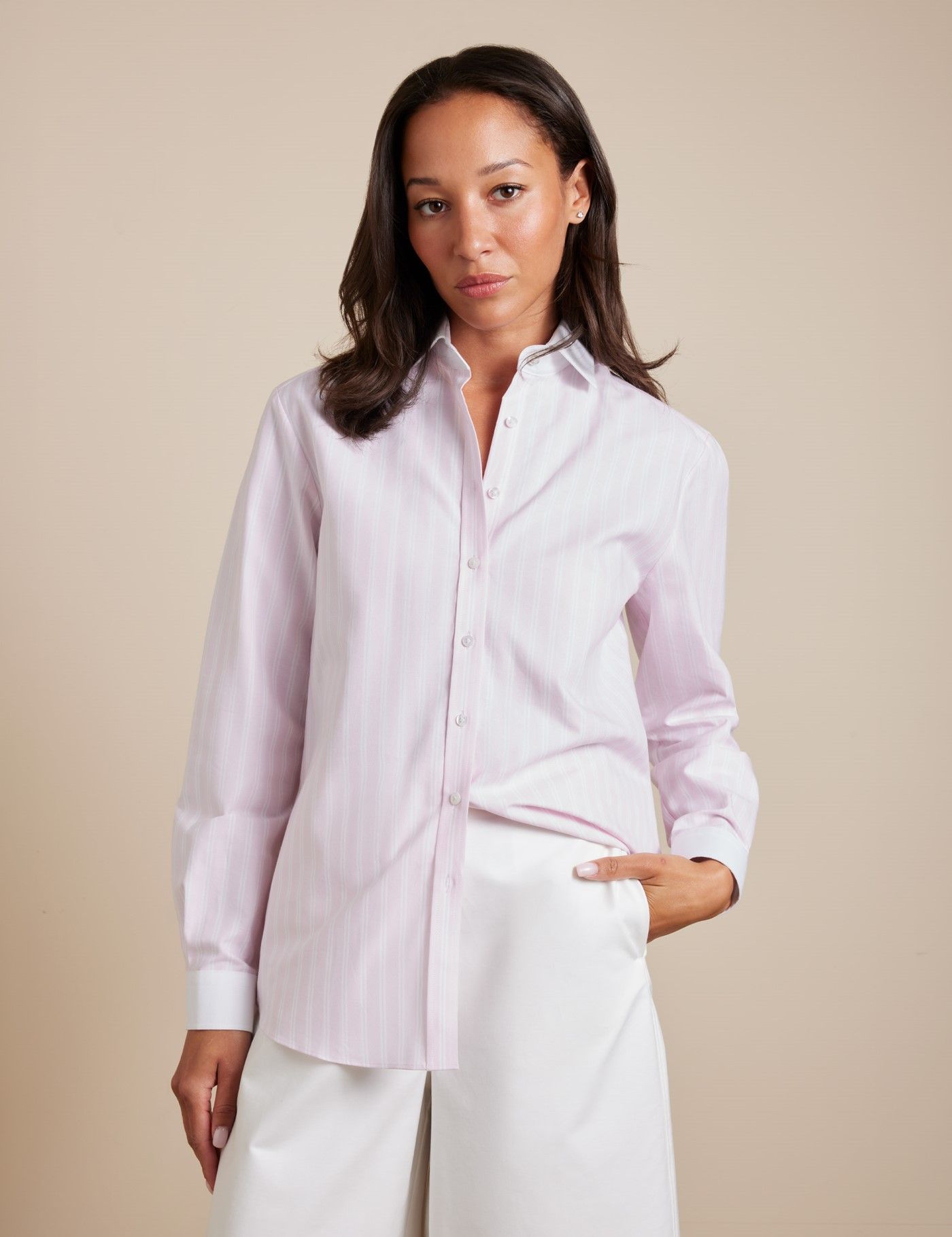 Women's Pink Shirts & Blouses | Hawes & Curtis