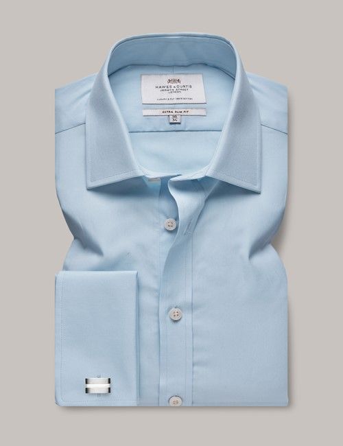 Blue Extra Slim Shirt - French Cuff-preview