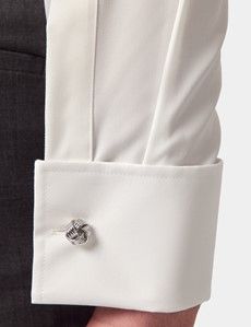 Extra Slim Fit Cream Twill Non-Iron Shirt