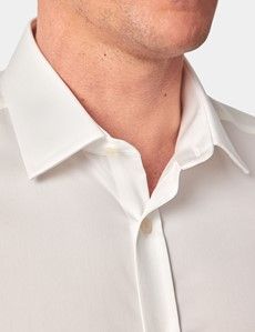 Extra Slim Fit Cream Twill Non-Iron Shirt