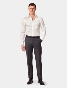 Extra Slim Fit Cream Twill Non-Iron Shirt