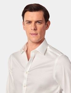 Extra Slim Fit Cream Twill Non-Iron Shirt