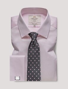 Extra Slim Fit Pink Pique Non-Iron Shirt