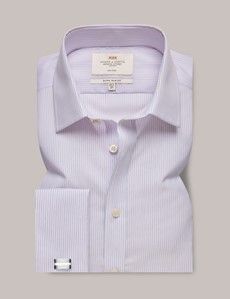 Non-Iron Blue & Pink Multi Stripe Extra Slim Shirt - French Cuff-preview2