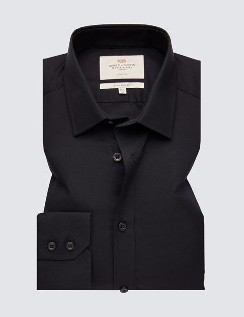 Black Extra Slim Stretch Shirt-preview