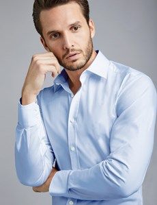 Blue Extra Slim Stretch Shirt-preview3