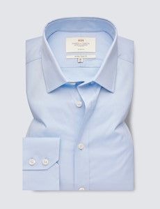 Blue Extra Slim Stretch Shirt-preview1