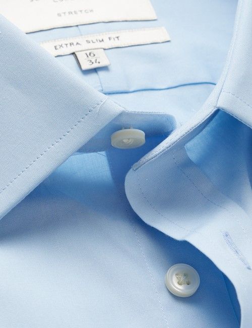 Blue Extra Slim Stretch Shirt