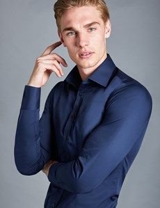 Extra Slim Fit Navy Shirt