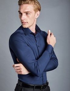 Extra Slim Fit Navy Shirt