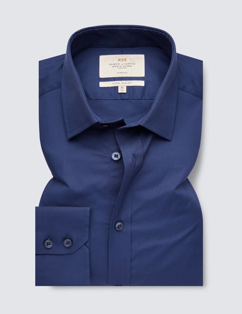 Extra Slim Fit Navy Shirt-preview