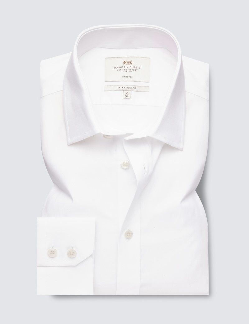 Men's White Extra Slim Stretch Shirt