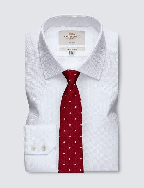 Non-Iron White Extra Slim Shirt