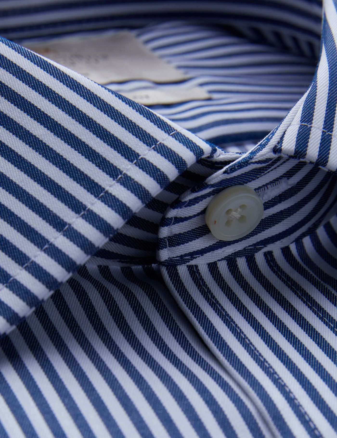 Extra Slim Fit Navy & White Bengal Stripe Non-Iron Shirt