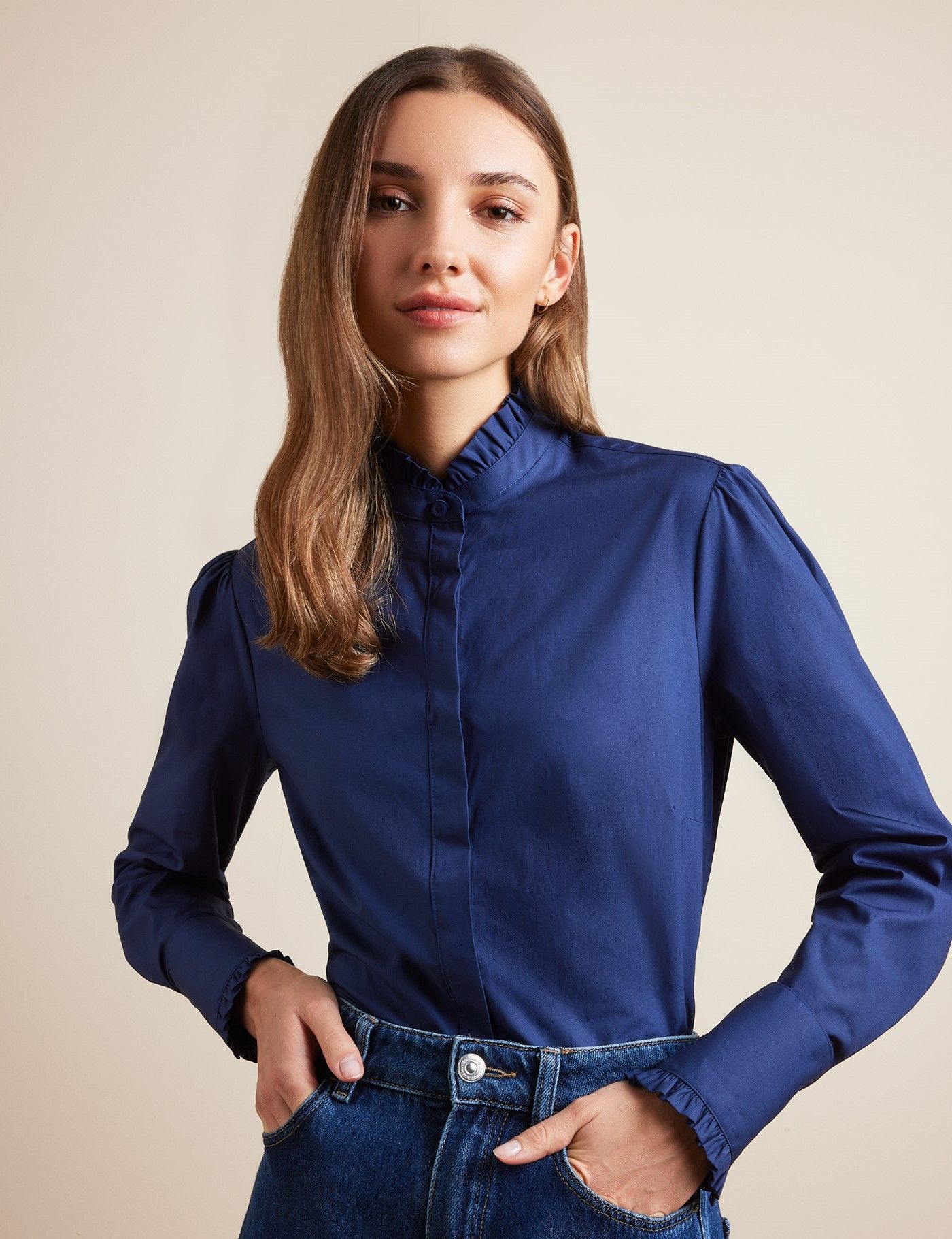 green emerald velvet dress Emma Shirt Dress - Linen main image 0