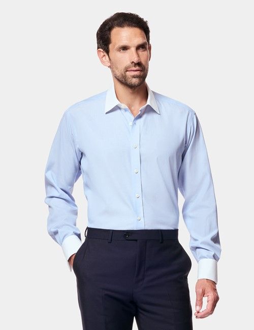 Tailored Fit Blue Tonal Check 1913 Suit Trousers