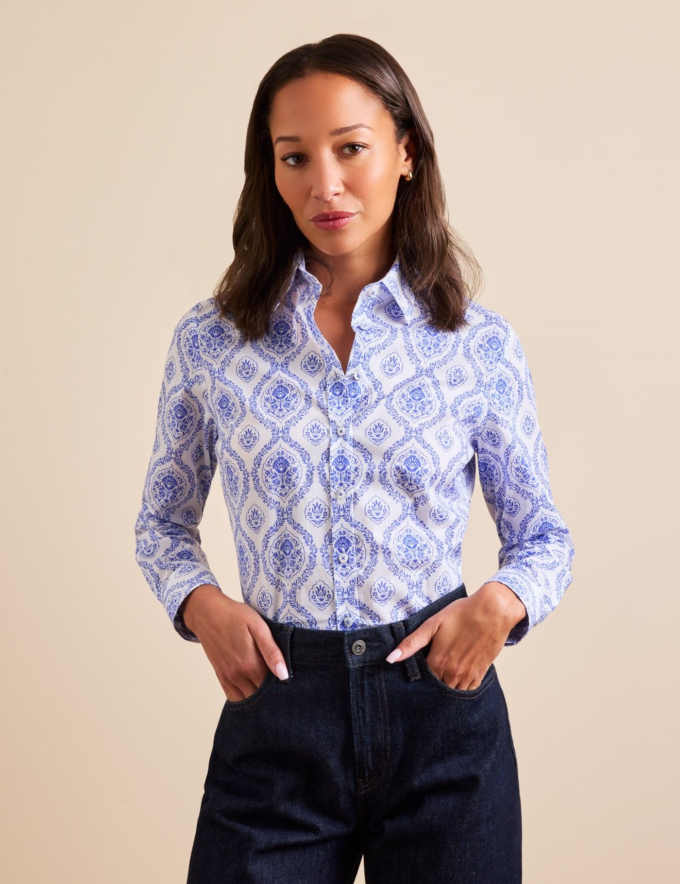 slim fit dress slacks Classic Button Up main image 0
