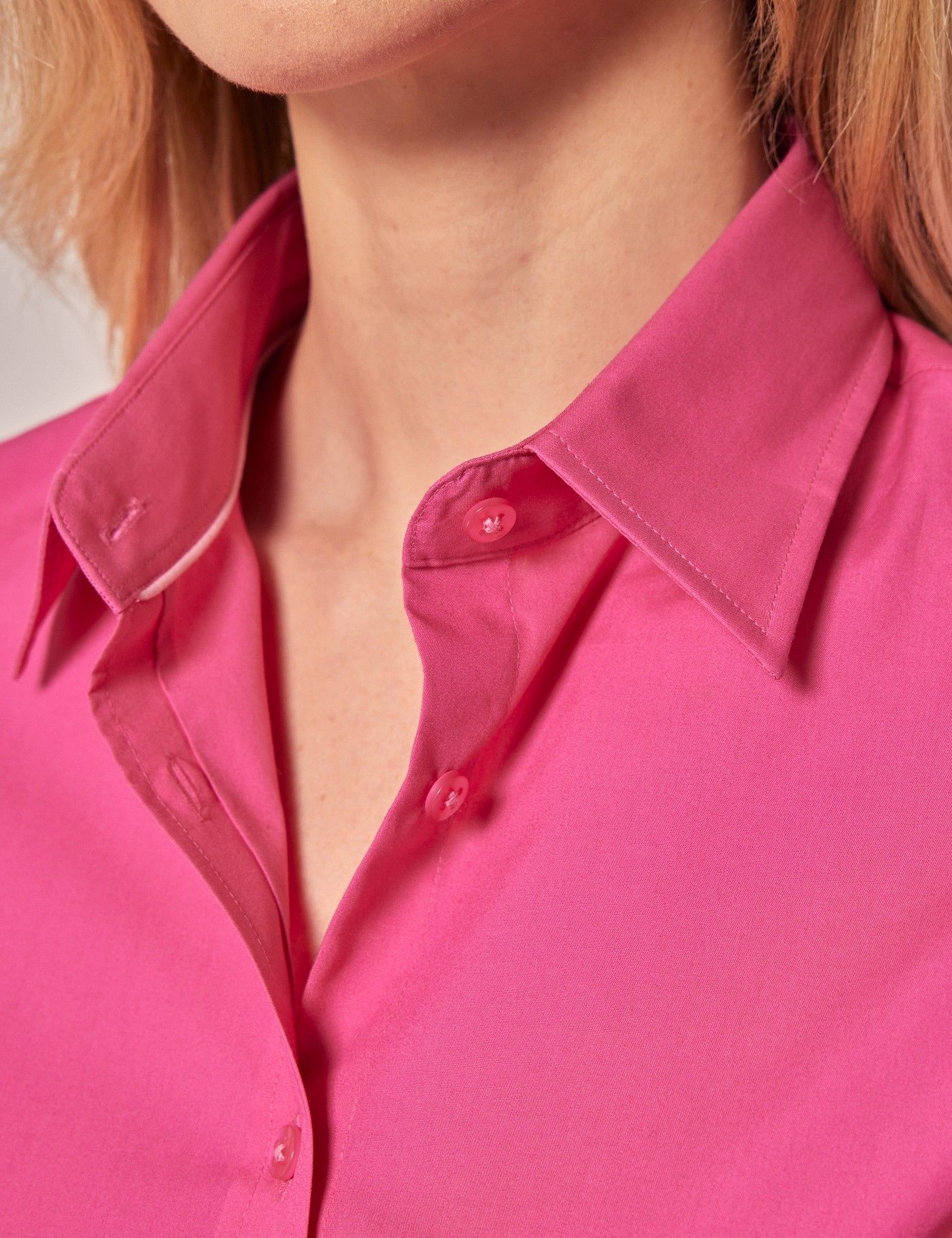 Pink Semi-Fitted Cotton Shirt-preview