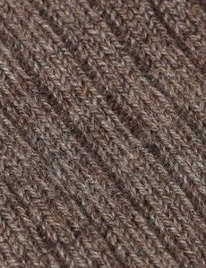 Taupe Ribbed 1913 Socks