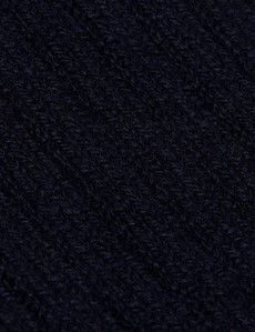 Navy Ribbed 1913 Socks